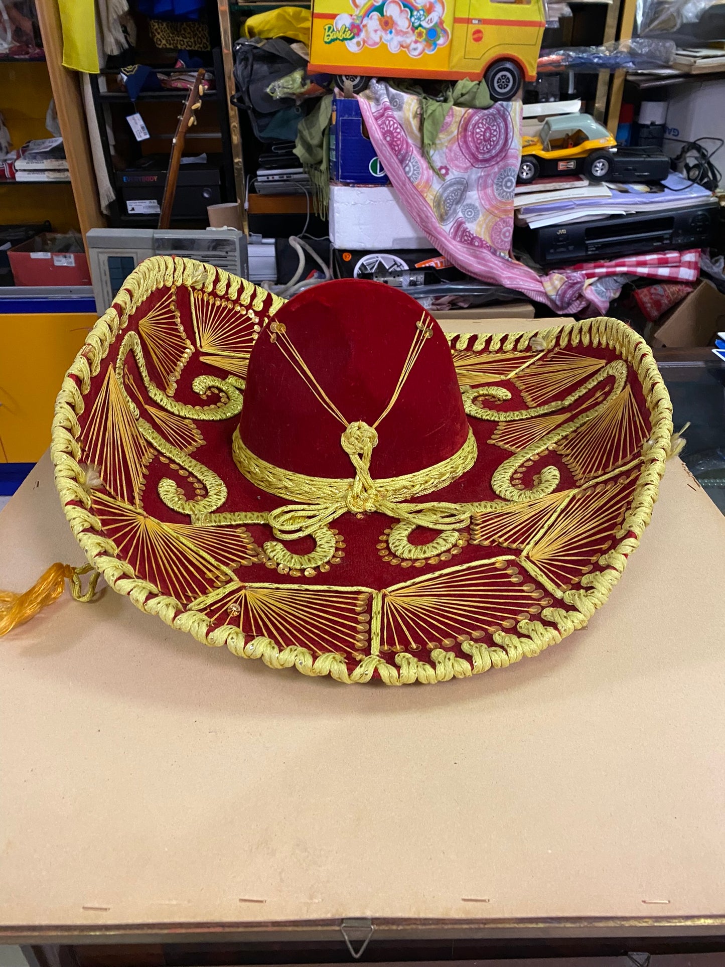 Sombrero originale Belri made in Mexico-ROSSO