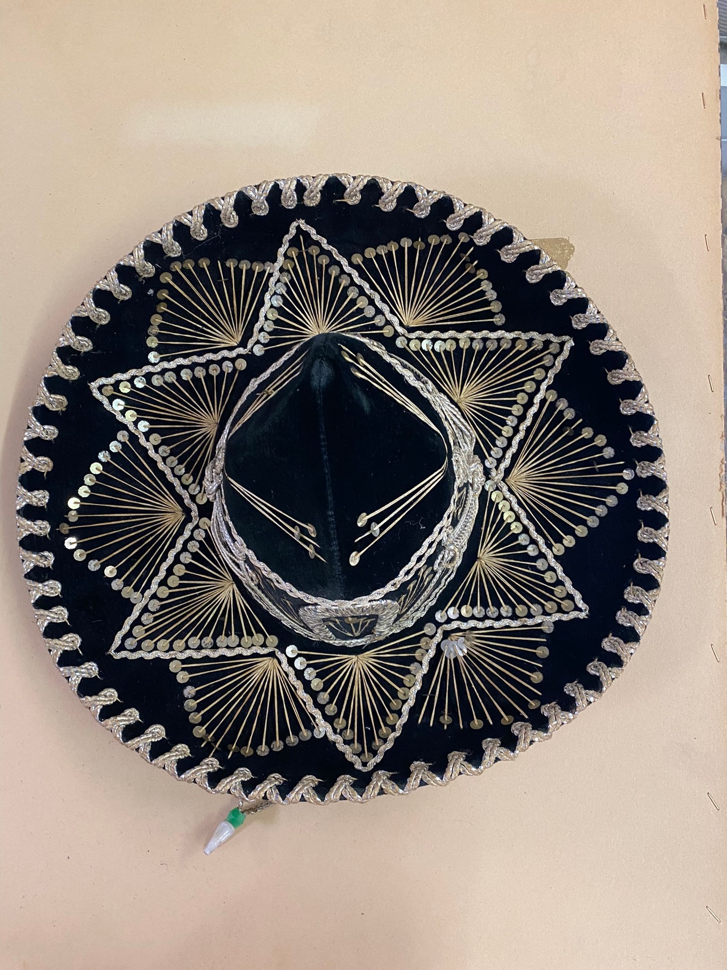 Sombrero originale Belri made in Mexico-NERO